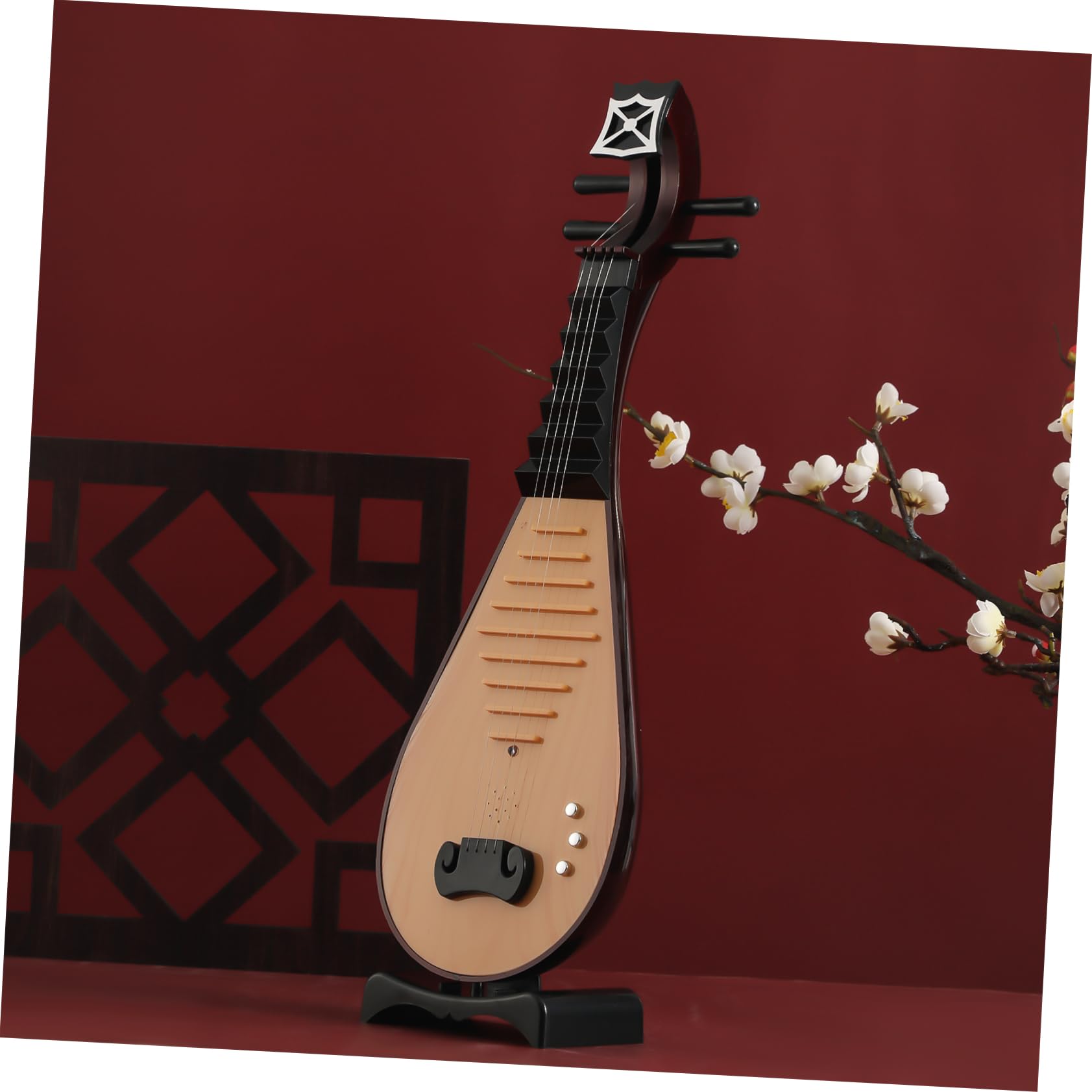 中国琵琶 敦煌びわ 新品弦4本付き 楽器 宮廷楽器 撥弦楽器